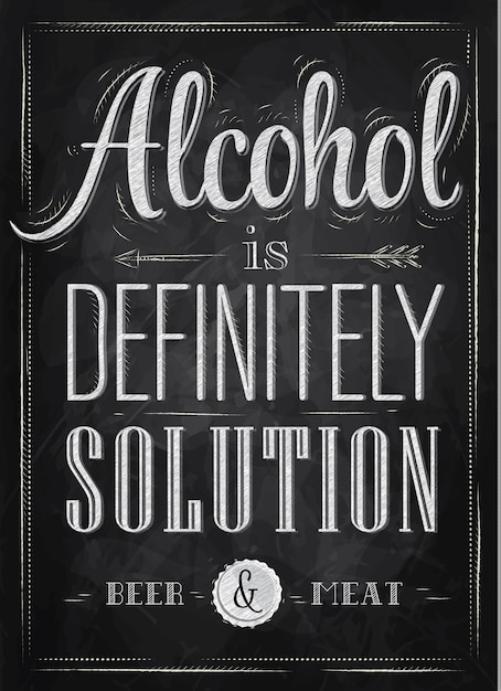 Poster alcohol zeker