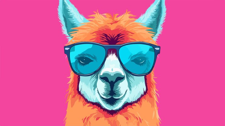 Vector a poster for the alpaca by person