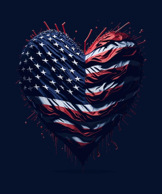 A poster for the american flag