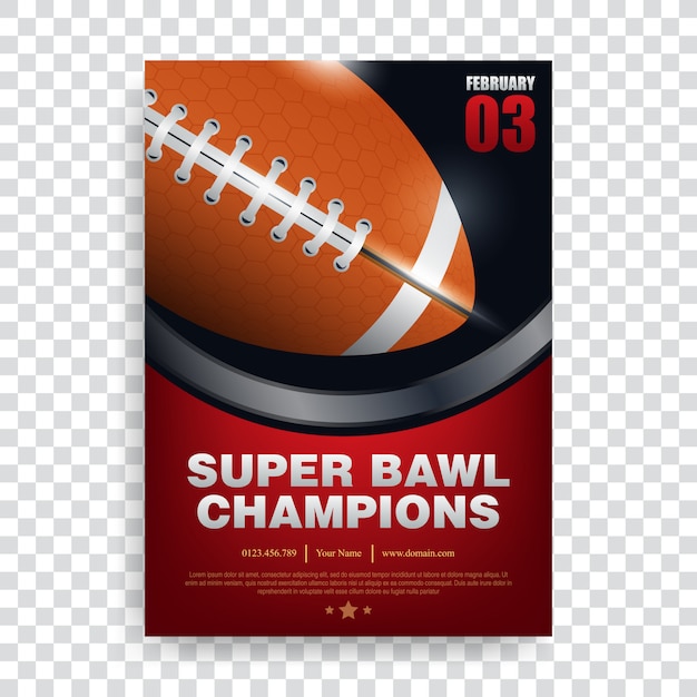 Vector poster american football