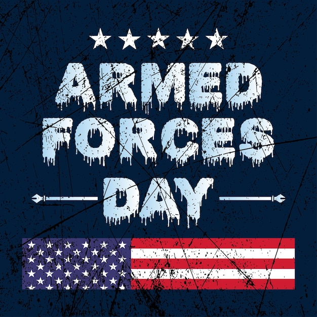 Poster for armed forces day