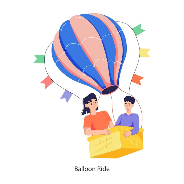 a poster for a balloon ride with a balloon that says balloon ride on it