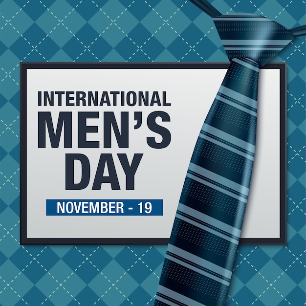 Poster or banner for international man's day