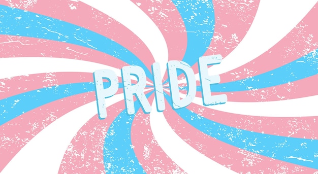 Poster or banner template with transgender flag lgbt pride