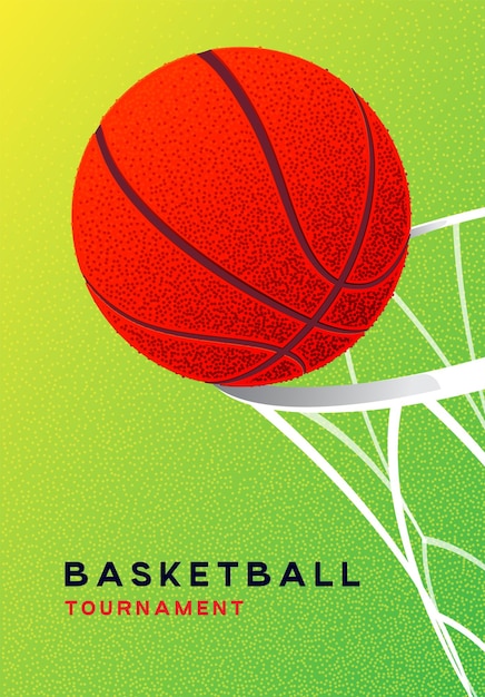 a poster for a basketball game