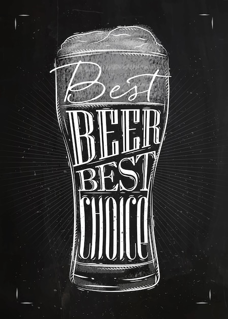 Poster migliore gesso della birra