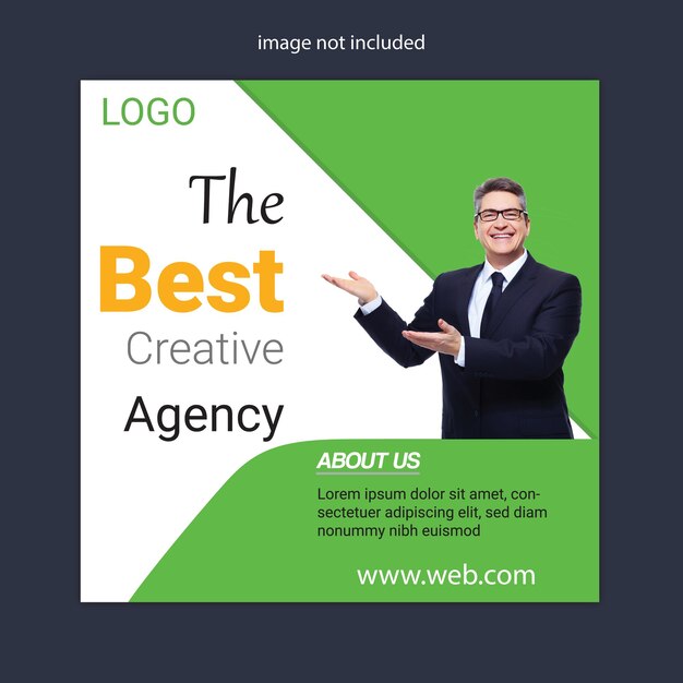 A poster for the best creative agency