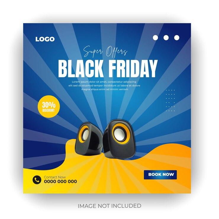 Vector a poster for black friday sale with a logo for black friday sale