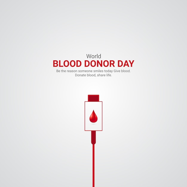 Vector a poster for blood day for blood day