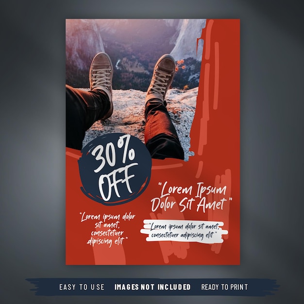 Poster brochure and flyer product promotion template