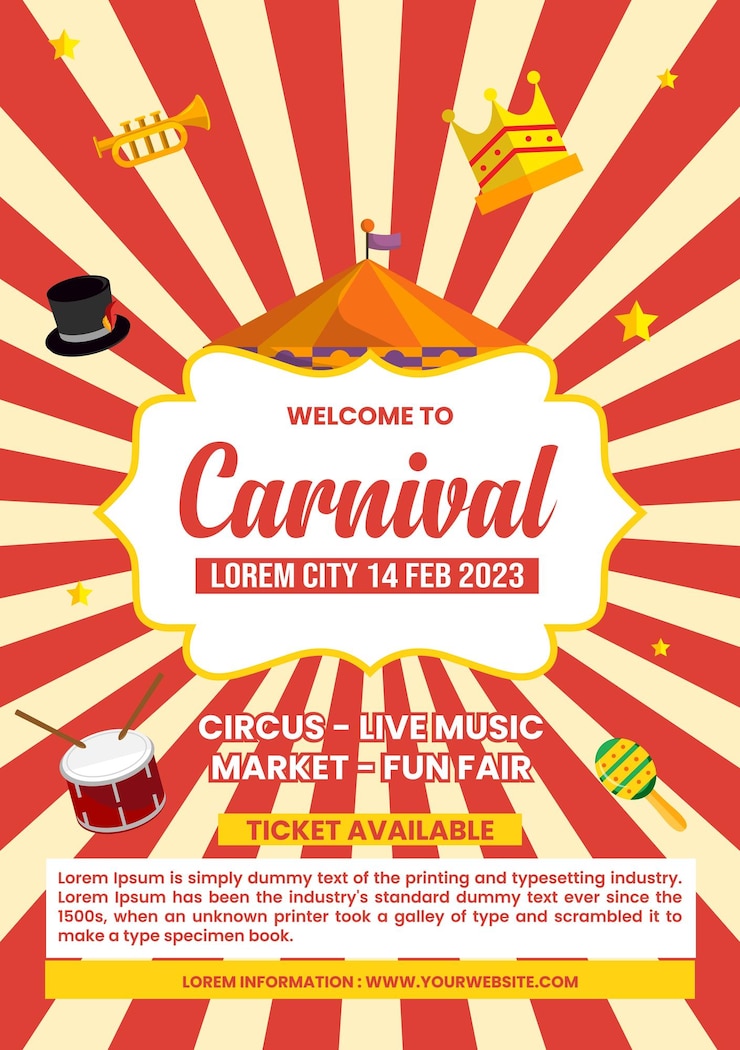 Vector poster carnival 1120