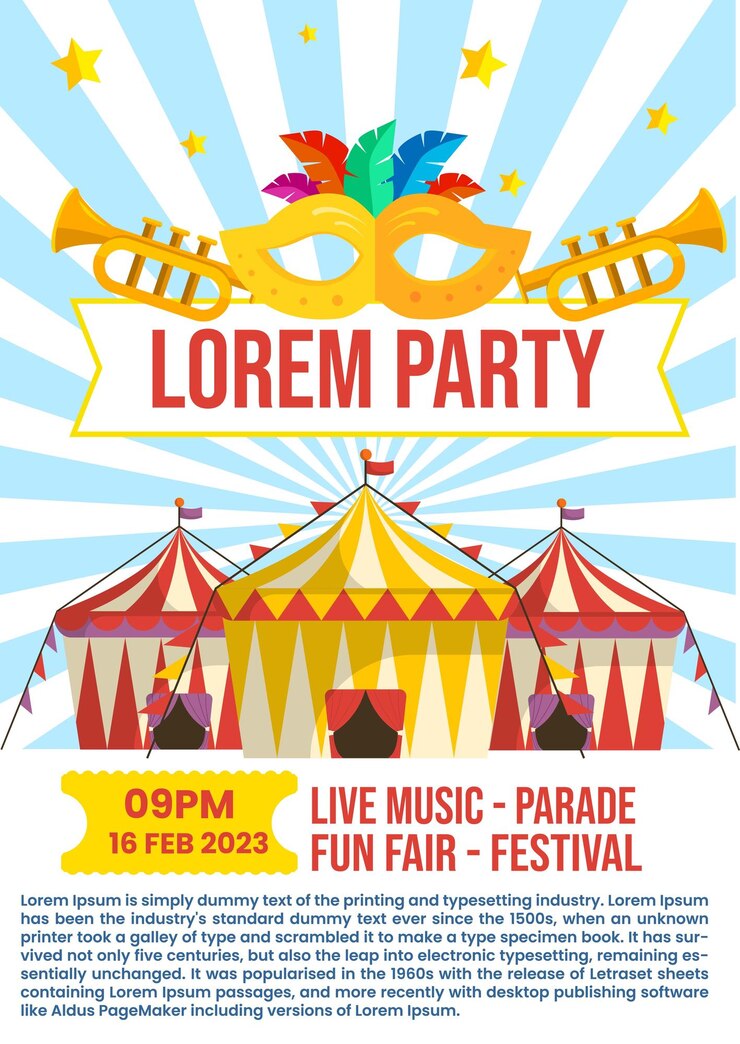 Vector poster carnival 1120