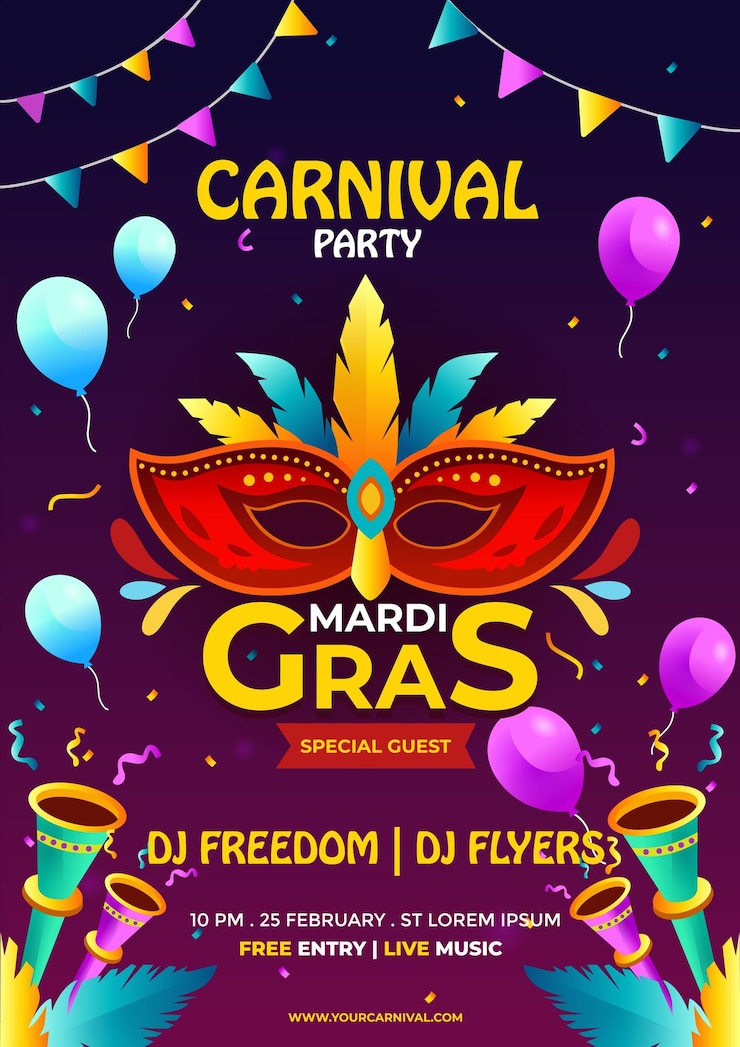 Vector a poster for a carnival party called nachos