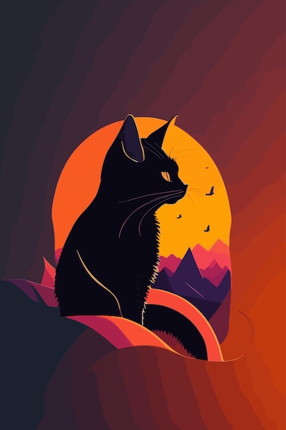 A poster for a cat named black cat