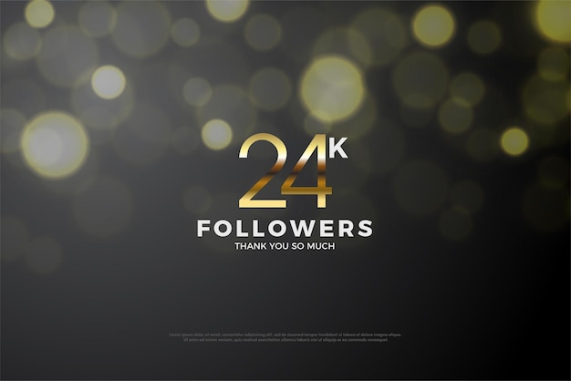 poster celebrating 24000 followers on personal blog.