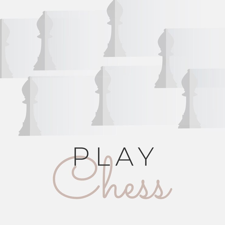 Vector a poster of chess concept for sport competition