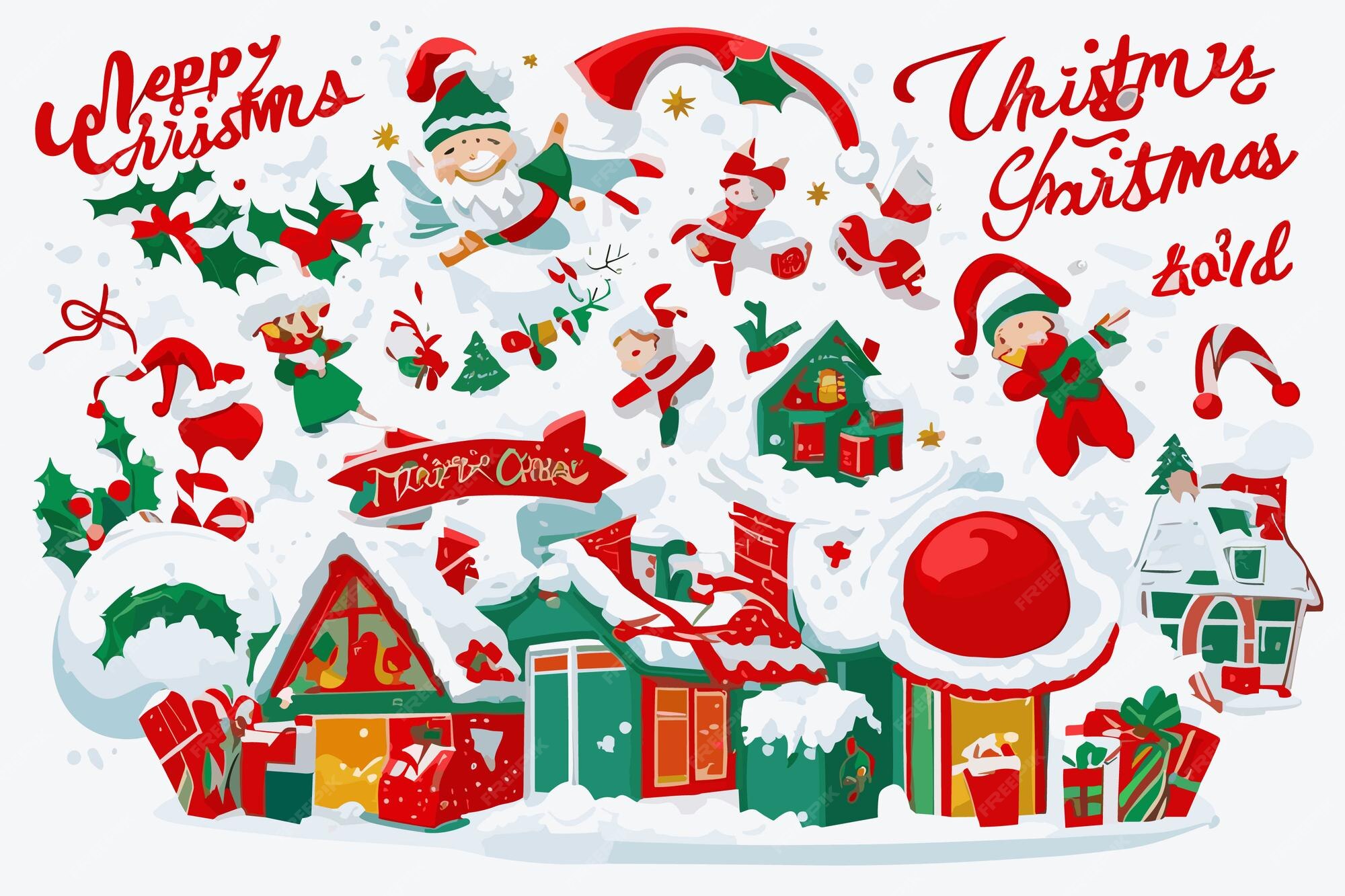 premium-vector-a-poster-for-a-christmas-card-with-a-picture-of-a
