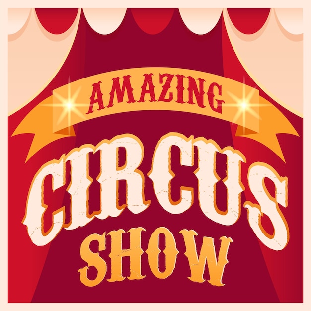 Poster Circusshow Geweldige circusshow Vector