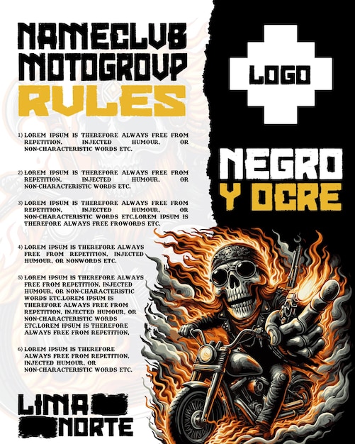 poster of claims for a custom motorcycle