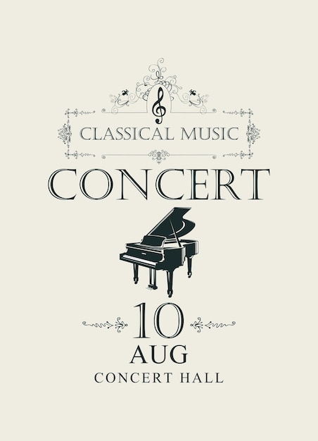 Poster for classical music festival