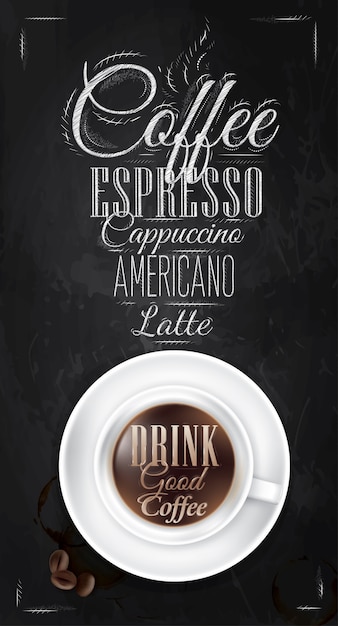 Gessetto per caffè poster