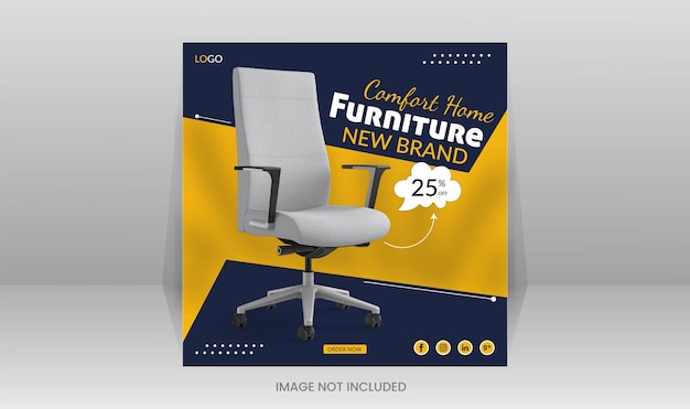 A poster for comfort home furniture new brand.