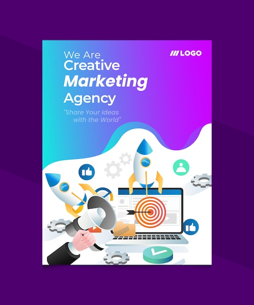 We are Creative Marketing Agency라는 회사의 포스터