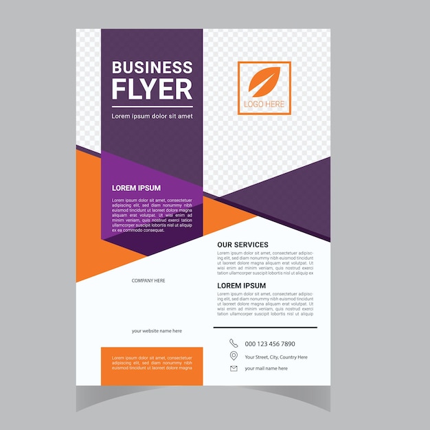 Poster cover book design template with space for photo background Use for annual report