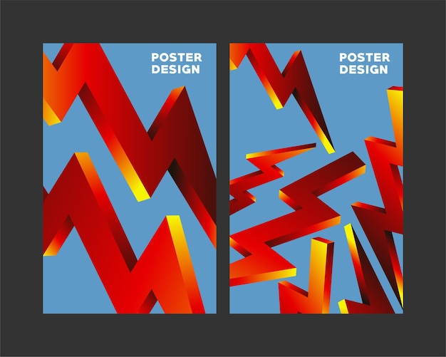 POSTER DESIGN ABSTRACT SHAPE