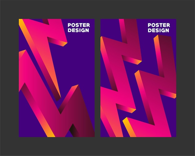 POSTER DESIGN ABSTRACT SHAPE