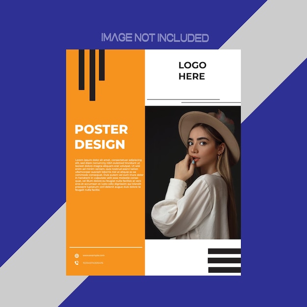 Vector poster design model