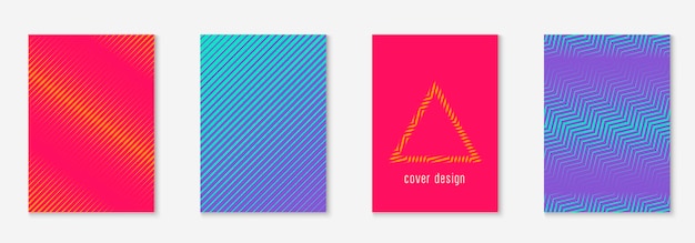 포스터 디자인 현대. 하프톤 프레젠테이션, 저널, 연례 보고서, 현수막 레이아웃. 오렌지와 핑크. 최소한의 기하학적 선과 모양으로 현대적인 포스터 디자인.