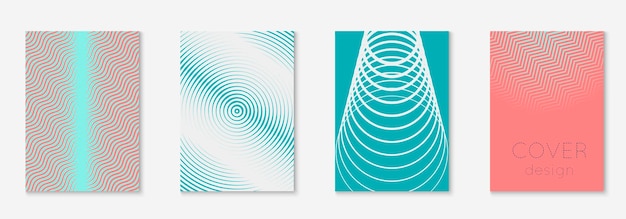 ポスターデザインモダンピンクとターコイズカラー年次報告書証明書特許小冊子モックアップミニマリストの幾何学的な線と形でモダンなポスターデザイン