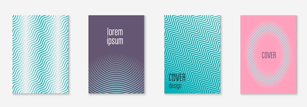 Poster design modern with minimalist geometric lines and shapes