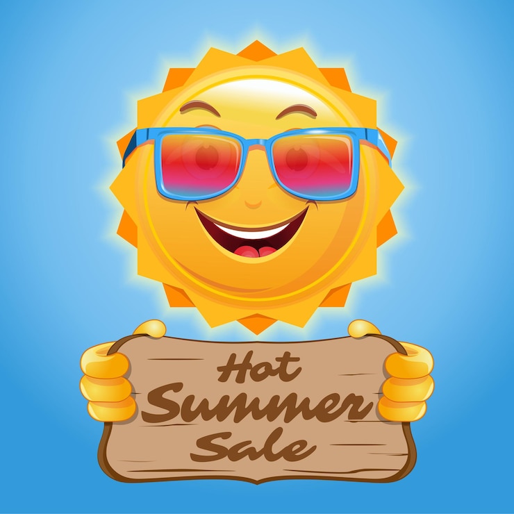 वेक्टर poster design for the summer sale.  icon