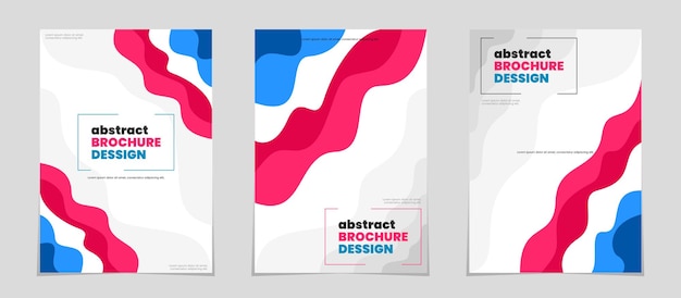 Poster design template. Minimalist wavy posters. design template for flyer, leaflet, poster.