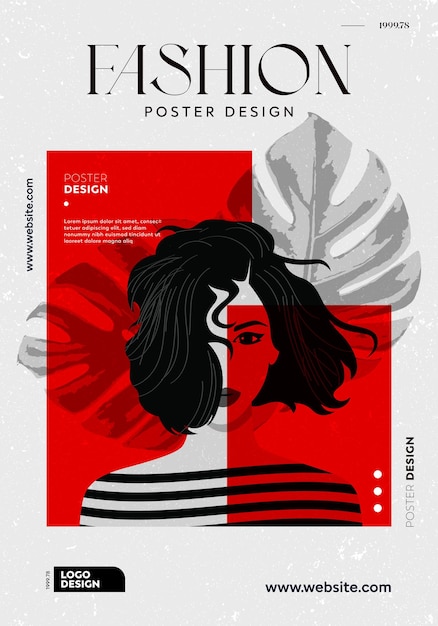 Vector poster design template