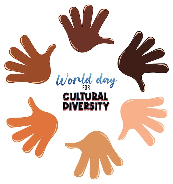 Vector poster design for world day cultural diversity