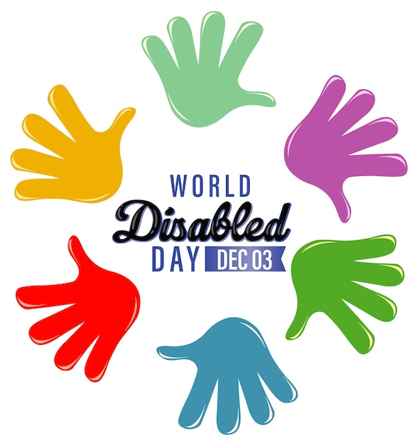 Poster design for world disabled day