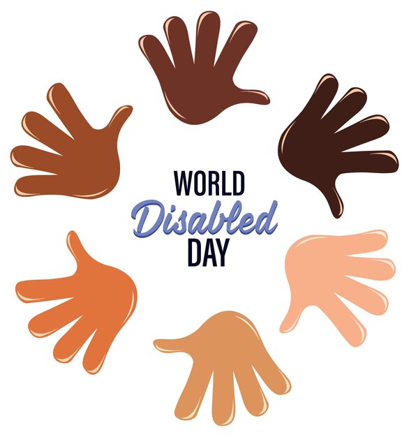 Vector poster design for world disabled day