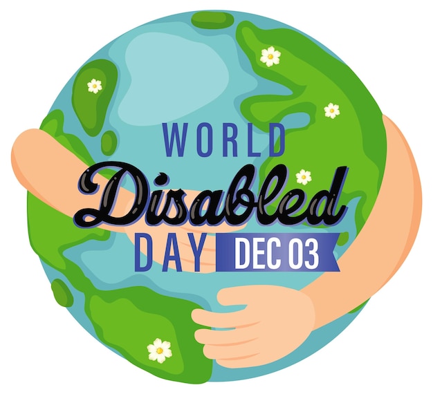 Poster design for world disabled day