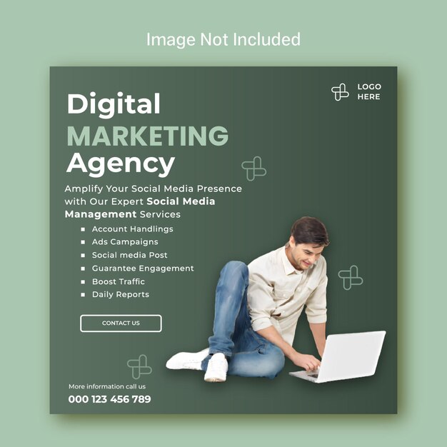 Vector a poster for digital marketing agency that says 