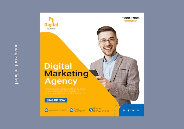 A poster for digital marketing agency