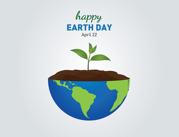 A poster for earth day april 22.