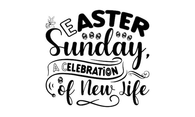 A poster for easter sunday, a celebration of new life.