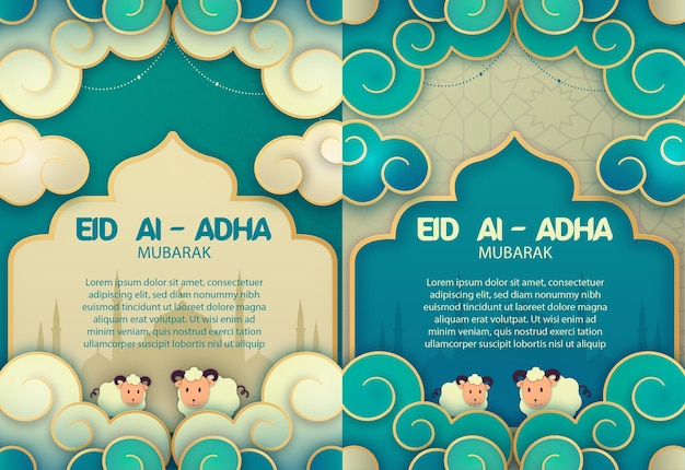 Poster Eid aladha illustration