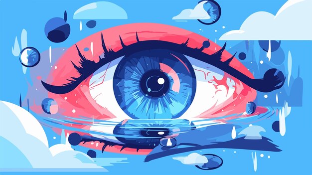 Vector a poster of an eye with the words quot eye quot on it