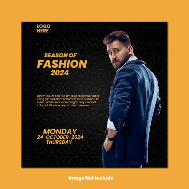 Vector poster for fashion sale template