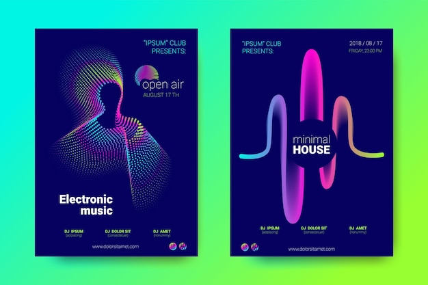 Poster per il festival di musica elettronica