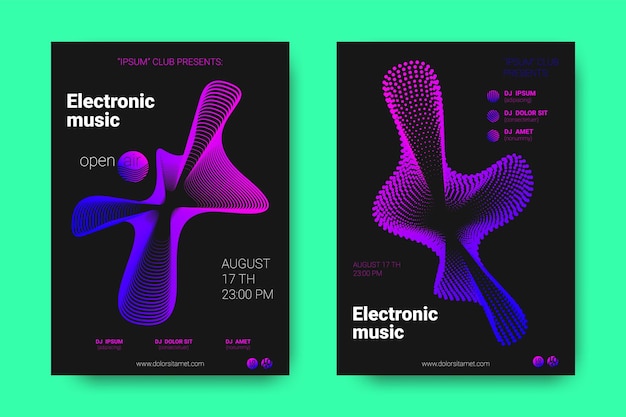 Poster for festival of electronic music